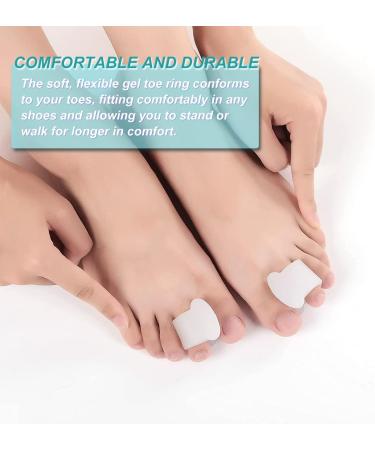 Bunion Pads Toe Separators Corrector for Bunions Pain Relief - 4PCS White | Toe Alignment Spacer Shield for Calluses Corns in Women and Men - Buy Online on GoSupps.com