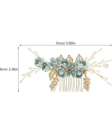 Healeved Crystal Flower Wedding Hair Comb - Hair Combs Hair Accessories for Women Green Bridesmaid Bridal Hair Accessories for Wedding Prom Birthday Party - Hair Accessories Wedding Guest - Buy Online on GoSupps.com