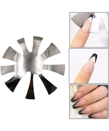 Deep Oval French Nails Cutter Manicure C Curve Template Acrylic Gel Nails Cut Tool for Nail art Creation - Buy Online on GoSupps.com