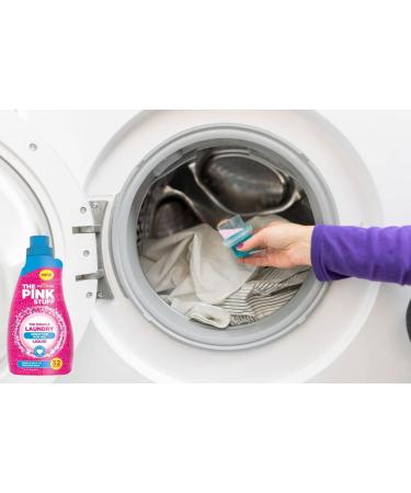 Housold 960ml Pink Stuff The Miracle Laundry Liquid Sensitive Non-Bio Carefully Formulated to Remove Stains with Fresh and Fruity Fragrance (Pack of 1) - Buy Online on GoSupps.com