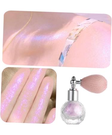 FOMIYES High Gloss Dusting Glitter Eye Shadow Hair Body Spray Glitter Highlighter Powder Spray for Body Nail 7.5x7cm Purple - Buy Online on GoSupps.com
