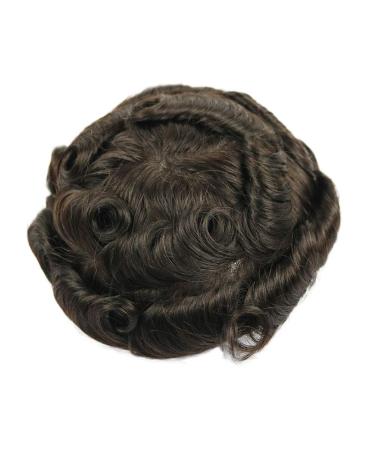 Durable Full-PU Wigs for Men | No Hair Loss Remy Hair Replacement System | Custom Size 8x10 #2 - Buy Online on GoSupps.com