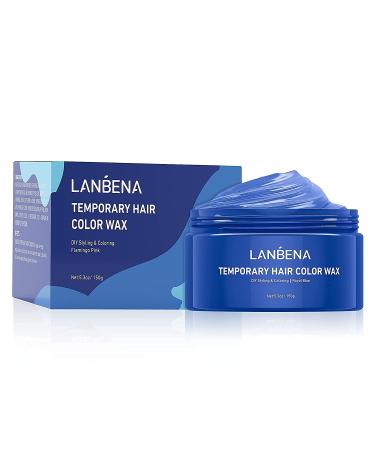 Royal Blue Hair Color Wax 150g - Washable Temporary Hair Dye for Party, Cosplay & Halloween - Buy Online on GoSupps.com