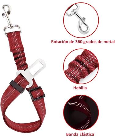 Slowton Dog Harness with Seat Belt for Car | Breathable Latex Network Tissue | Safety Harness for Everyday Sports | Vermilion Color | Size S - Buy Online on GoSupps.com