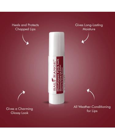 Organic Cherry & Shea Butter Lip Balm - Soothing, Hydrating, and Deeply Nourishing (3 Count, 6 Pieces) - Buy Online on GoSupps.com