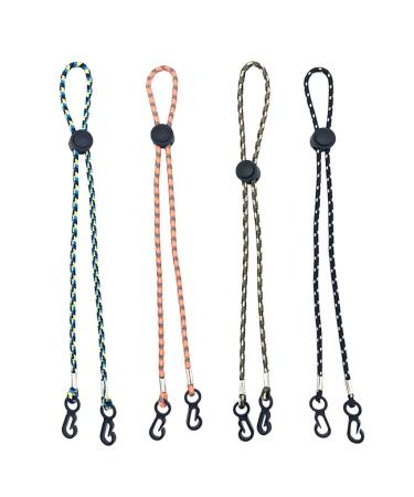 US IN STOCK- Anti-Tightening Mask Holder Extender Strap Comfortable Non-Slip Ear Hook Ear Rope Adjustable Mask Extension Protectors - Relieves The Ears of Pressure and Pain (Multicolor 4Pcs)