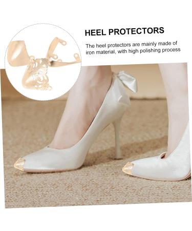 SHERCHPRY Heel Protector - 4 Pairs High Heel Toe Protection & Metal Iron Shoe Heel Repair Accessories for International Shipping - Buy Online on GoSupps.com
