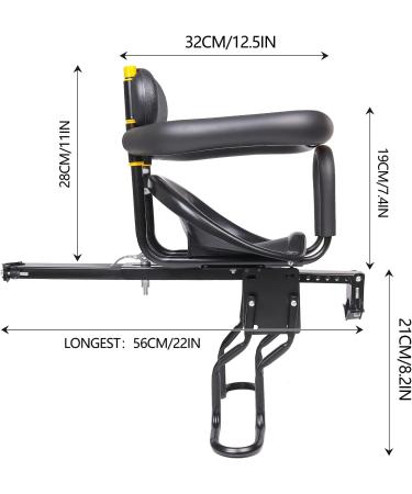 Innolife Kids Bike Seat | Front Mounted Child Bike Seat for 8M - 6Y Children - Buy Online on GoSupps.com