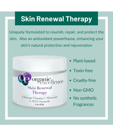 Organic Excellence Skin Renewal Therapy with Vitamin C | Face & Neck Moisturizing Cream - Buy Online on GoSupps.com