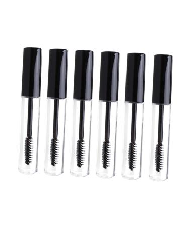 Beatifufu 6pcs Empty Tube Refillable Cosmetic Containers Empty Mascara Tube Empty Glass Pearlescent