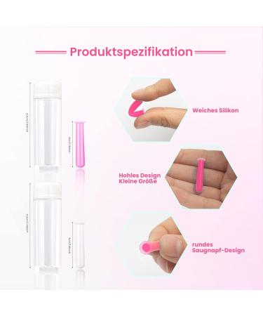 4-Piece Soft Contact Lens Remover Tool Set | Easy Silicone Suction Cups & Bottle | Ideal for Home & Travel (Pink & White - Buy Online on GoSupps.com