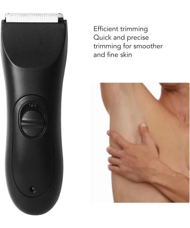 Men Body Hair Trimmer with Ceramic Cutting Heads Waterproof Rechargeable Adjustable Body Groomer for Full Body - Buy Online on GoSupps.com