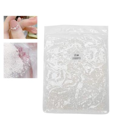10000 Pcs 2mm Nail Art Beads - 3D Manicure Decor & Pearl Stickers for Salon & Home Use - Buy Online on GoSupps.com