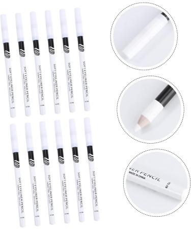 IWOWHERO 72 Pcs Eyeliner Pencil White Eyeshadow Pen Gel Eyeliner White Lip Long Lasting Eyeshadow Wooden Pole - Buy Online on GoSupps.com
