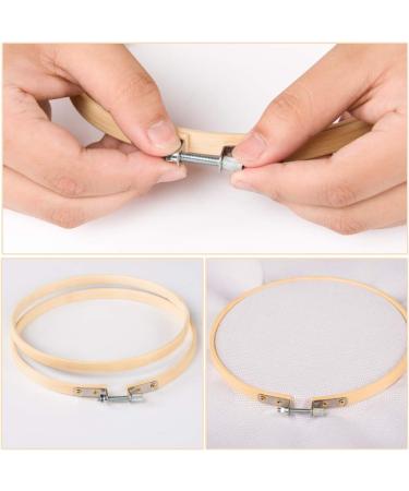 GIEMSON 8 Inch Round Embroidery Hoops - 12 Pack Bamboo Circle Cross Stitch Hoops for Art & Craft Sewing - Buy Online on GoSupps.com