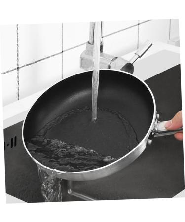 Milisten 2 Pcs Aluminum Steak Skillet Kitchen Grill Pan Aluminum Frying Pan Griddle for Induction Cooktop Non- Stick Frying Wok Flat Bottom Wok Egg Pan Practical Kitchenware Pancake Pan Gas Silverx2pcs 39.5X20CMx2pcs - Buy Online on GoSupps.com