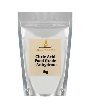 Citric Acid - Food Grade Anhydrous 1kg by Villa Nostrum