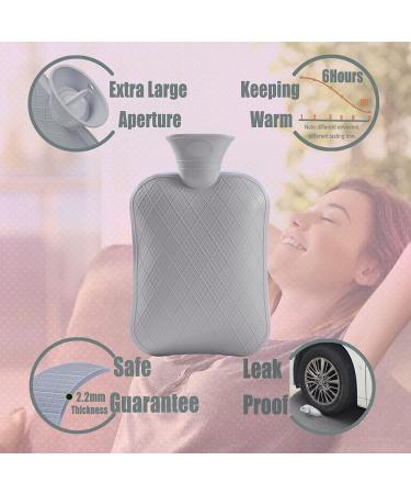 FORICOM Large 1.8L Hot Water Bottle w/ Soft Cover - BPA Free for Neck, Shoulder Pain, Menstrual Cramps - Hot & Cold Therapy (Dark Green) - Buy Online on GoSupps.com