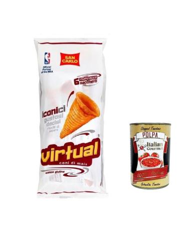 Italian Gourmet E.R. San Carlo Virtual Snack Potatoes Patatina Potatoes 132g Each Pack Contains 6 x 22g Sachets + Polpa Italian Gourmet 400g