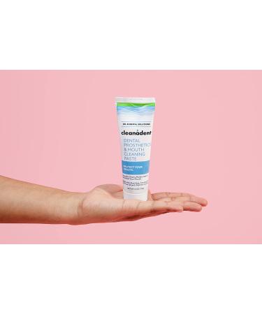 Dr. B Dental Solutions Cleanadent Denture and Gum Toothpaste - 4 oz (Pack of 1) | Removes Odors, Stains, and Adhesives | Mouth Cleaning Paste - Buy Online on GoSupps.com