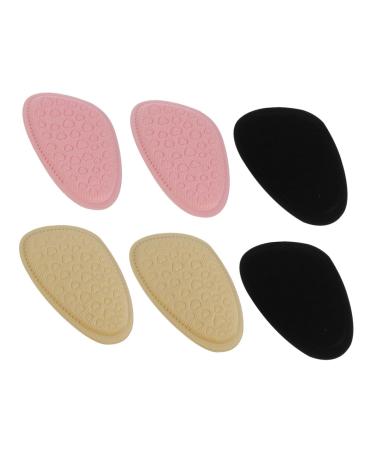 FOMIYES 6 Pairs Sole Pad Forefoot Mat Women Pads Insole Half Sole Feet Care Supplies Non-Slip Cushion Shoe As Shown 12.2X7.5X0.5cm