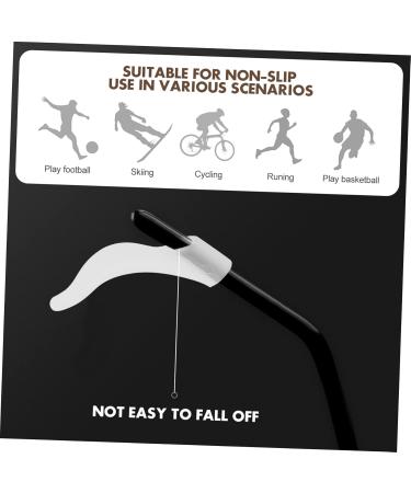Healeved Anti-Slip Silicone Glasses Ear Pads - 20 Pairs for Secure Sunglasses - White 5.6x0.6cm - Buy Online on GoSupps.com