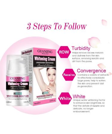 60ml Dark Skin Permanent Whitening Cream Full Body Bleaching Lightening Brightening - Buy Online on GoSupps.com