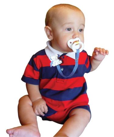 Bear Pacifier Holder Clip for Baby Boys & Girls | Paci Teether Toy Attachment | Cream, 1 Pack - Baby Must-Have - Buy Online on GoSupps.com