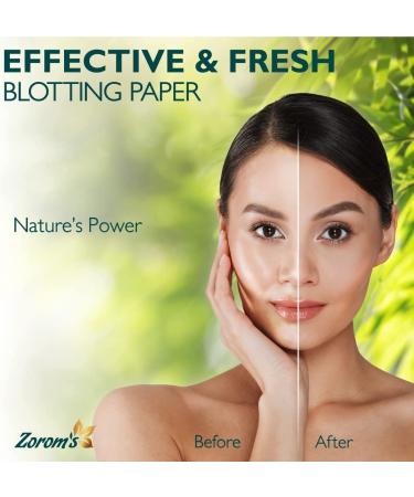 Green Tea Blotting Paper for Oily Skin - 300 Sheets - Makeup Friendly - Easy Dispensing - Pack of 3 - Buy Online on GoSupps.com