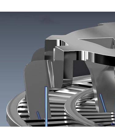 Pocket Size Electric Shaver - Portable Metal Shaver with Battery Display Washable & Fast Charging Ideal Travel Gift - Silver & Gradient Blue - Buy Online on GoSupps.com