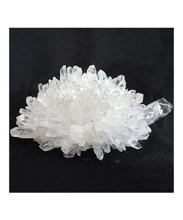 Stone 200-700g Natural White Crystal Cluster Original Stone degaussing Purification Shock Pendulum Balance Gemstone Decoration Crystal Cluster (Size : 400-500g)