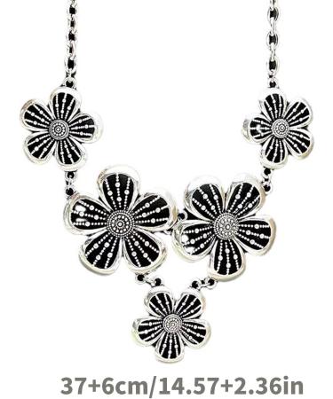 Oralgo's Striking Bohemian Flower Trailer Necklace - Unique Choker & Patchwork Collarbone Chain for Everyday Use - Buy Online on GoSupps.com