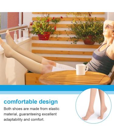 Buy Medical Compression Stockings for Varicose Veins - Open Toe Knee High Calf Socks for Men & Women | 2-Pack - Buy Online on GoSupps.com