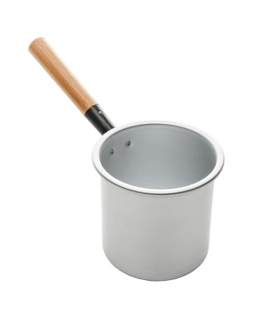 Stable wax pot 500ml with wooden handle for discs beads blocks wax warmer pot for wax heater