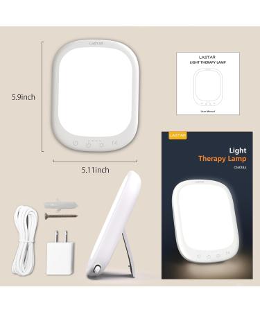 LASTAR Sun Light 10 000 LUX UV-Free Daylight Lamp with Memory Function 5 Adjustable Brightness Levels and 4 Timer Funtion Sunlight Lamp Compact Size for Winter Blues Wall Mountable Support Smart Plug Light White - Buy Online on GoSupps.com