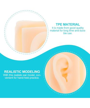 IPLUSMILE Silicone Ear Practice Model - Flexible Anatomy Display for Education Testing & Acupuncture - Buy Online on GoSupps.com