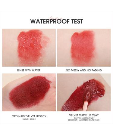 drburpily Matte Lipstick Long Lasting Smudge Resistant Blusher Lip Mud Makeup for Dual Use Type 4 - Buy Online on GoSupps.com