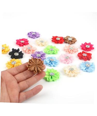 3pcs 1 20pcs Chiffon Flowers White Chiffon Flowers DIY Cloth Bloom Accessories Cloth Flowers Diamond Whitex3pcs Size 1x3pcs - Buy Online on GoSupps.com