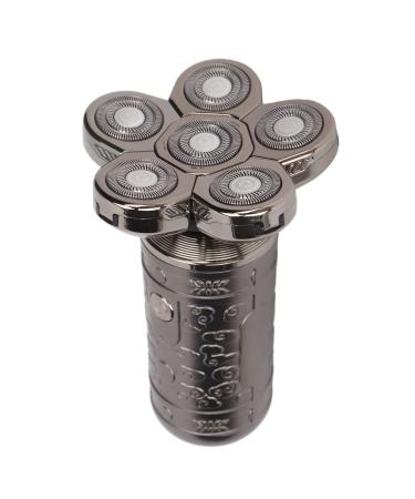 6 in 1 Electric Head Clipper for Men - Cordless Wet & Dry Shaving Kit with Floating Blades - Perfect Grooming Solution for Bald Men - Grey - Buy Online on GoSupps.com