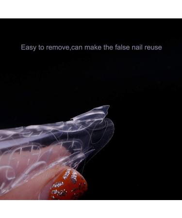 SIUSIO 50 Sheets Nail stickers Nail Adhesive tabs False Nail Tips Nail Art Transparent Double Sided Adhesive - Buy Online on GoSupps.com