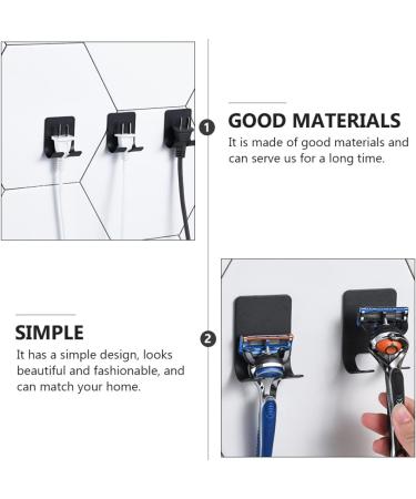 Shop Homsfou Cell Phone Stand & 16 Razor Hangers - Self-Adhesive Stainless Steel Wall Hooks for Clothes & More - Buy Online on GoSupps.com