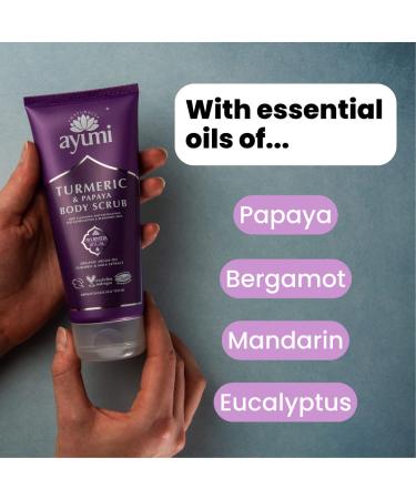 Ayumi Turmeric & Bergamot Body Scrub | Vegan Cruelty-Free 2 x 200ml - International Shipping Available - Buy Online on GoSupps.com