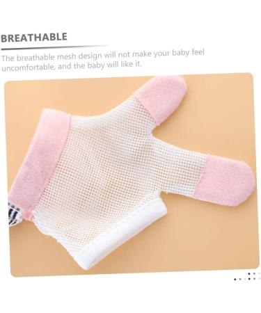 Hohopeti Anti-Eating Baby Gloves | Thumb Protector Nylon Mittens 11.5X6.5CM - Buy Online on GoSupps.com