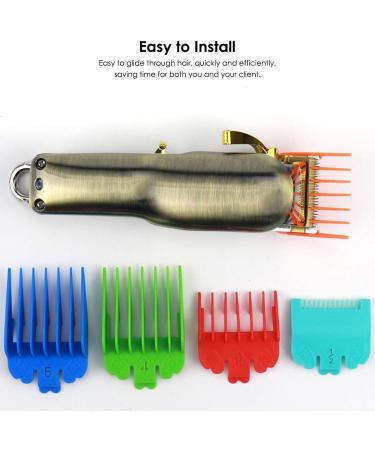 10pcs Wahl Professional Hair Clipper Guide Combs Replacement Guards - Assorted Colors - Buy Online on GoSupps.com