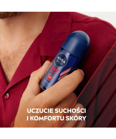  NIVEA MEN NIVEA MEN Dry Impact 72H Roll-On Antiperspirant for Men 50ml - Buy Online on GoSupps.com