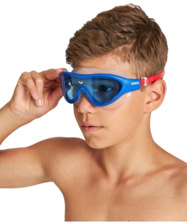 ARENA Unisex-Youth The One Mask Jr Swimming Goggles - Blue (Ages 6-12) | Ideal for Kids' Swimming | International Shipping Available - Buy Online on GoSupps.com