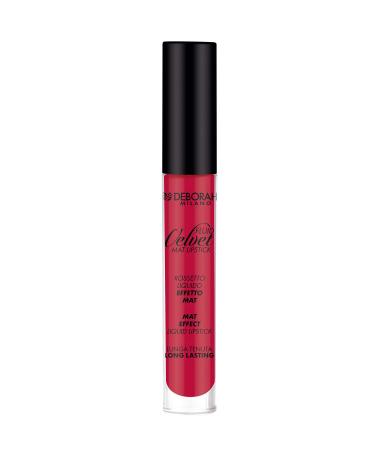 Deborah Milano Fluid Velvet Mat Lipstick No. 21 Poppy Red liquid lipstick matt effect provides soft and moisturizing lips 4.5 g