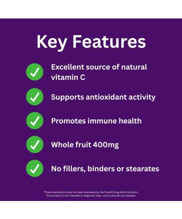 Paradise Herbs Organic Camu Camu Extract 400 mg Rich in Vitamin C Pure & Potent Gluten Free Non-GMO Vegan 180 Vegetarian Capsules 180 Count (Pack of 1) - Buy Online on GoSupps.com