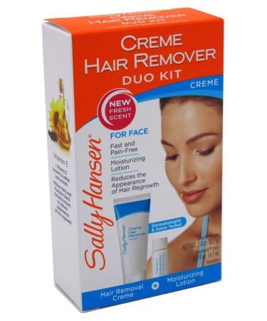 Sally Hansen Creme Hair Remover Duo Kit For Face (3 Pack) - Buy Online on GoSupps.com