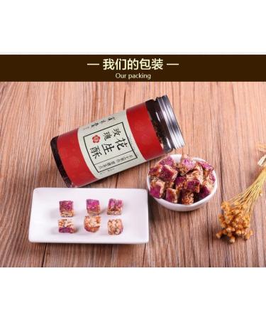 Rose peanut cake 220G/can Sweets Gifts Healthy and nutritious snacks leisure snack candy snowflake cake delicious snack gifts Dim sum cakes desserts Chinese specialty snacks (3can) - Buy Online on GoSupps.com